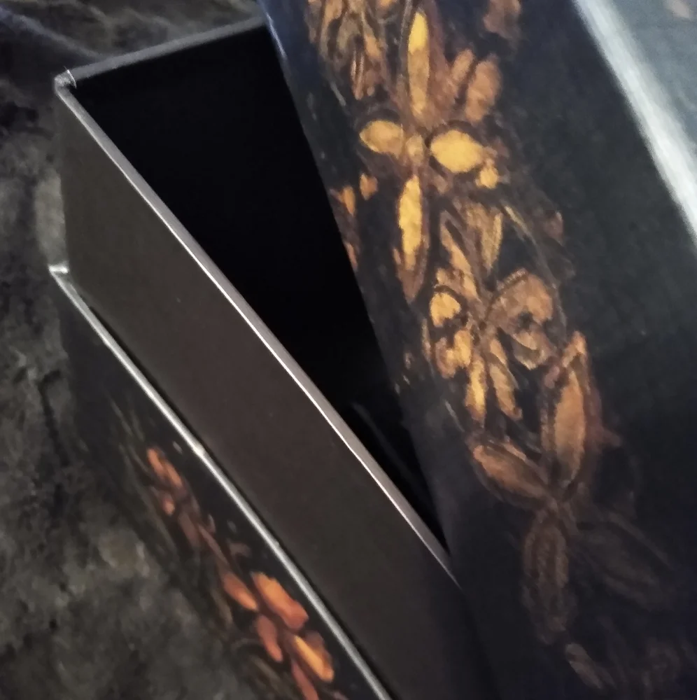 Y2K Black Floral Storage Boxes Vintage Dark Flowers 90s Whimsygoth Gift Box Set